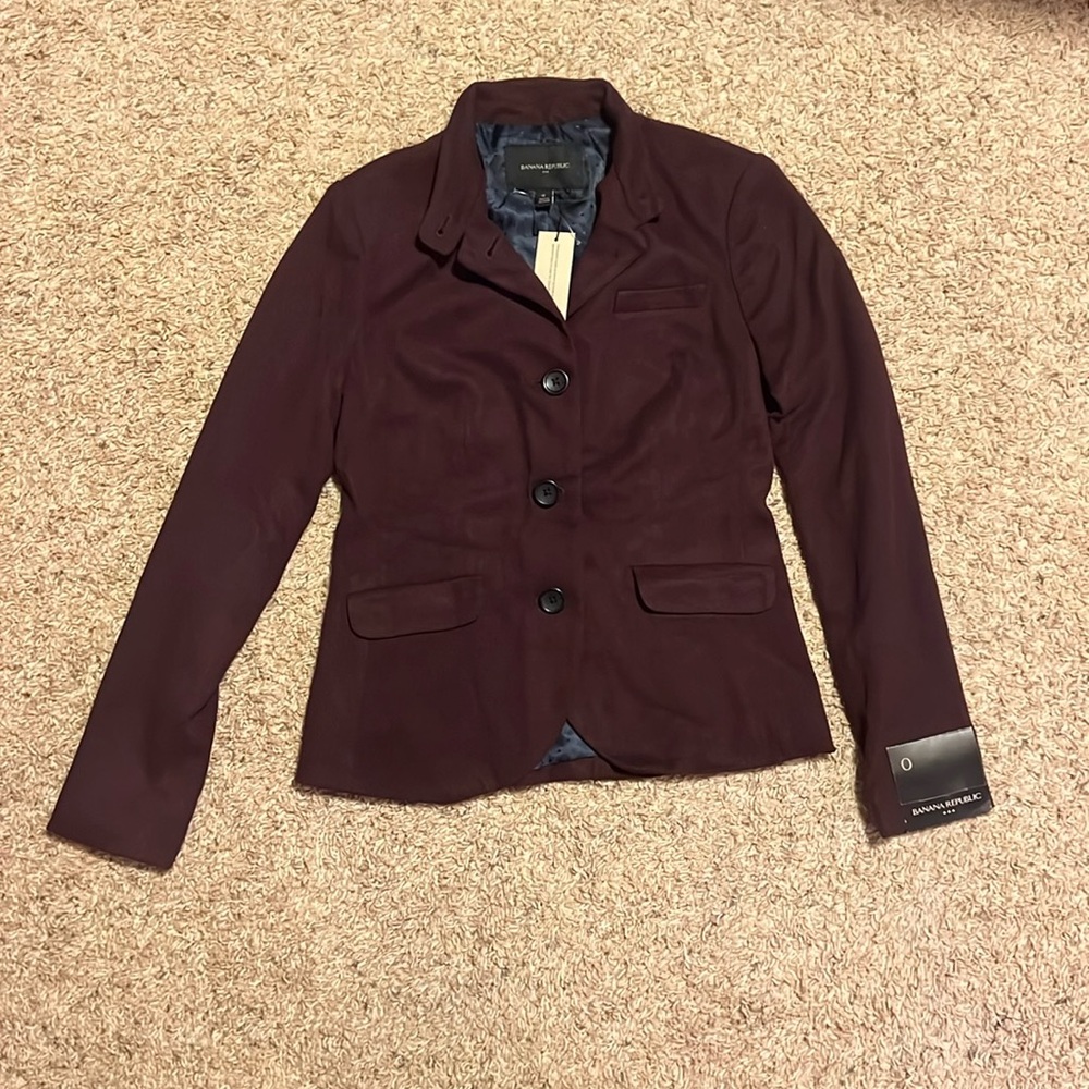 BANANA REPUBLIC KNIT PIQUE BLAZER